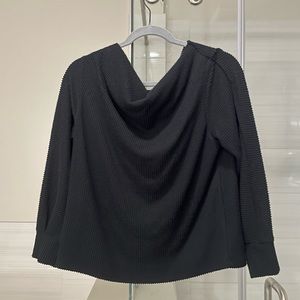 Gibson Look Slouchy Tunic Sweater, Small, Black